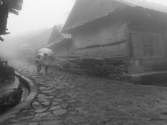 Girls with umbrellas