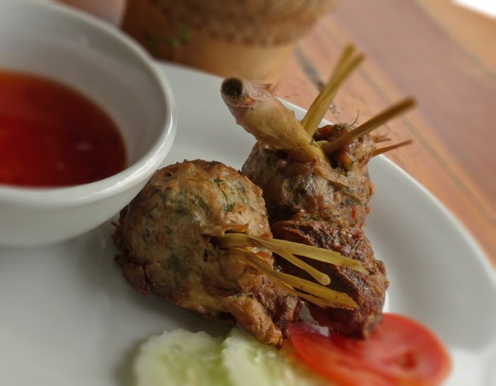 Spiced Pork stuffed with Lemon Grass