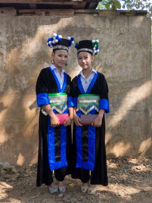 2 Girls in very authentic costumes