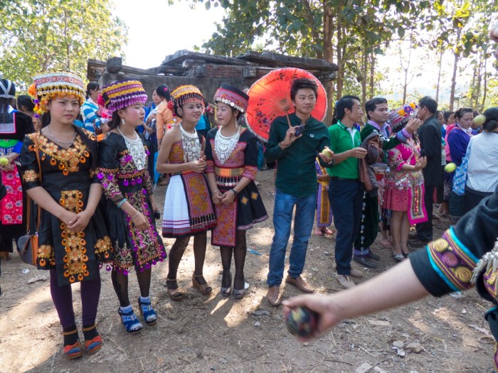 Closs up of the ball and toss