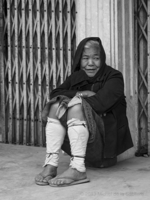 Different tribe with leg wrappings