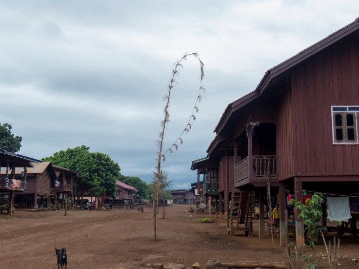 Long Bamboo Stick placed by Shaman indicates this family caused disharmony