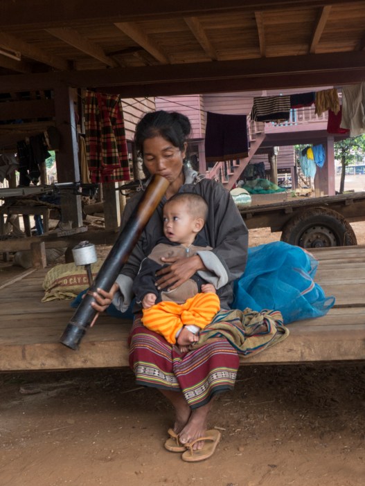 Woman relaxing at home