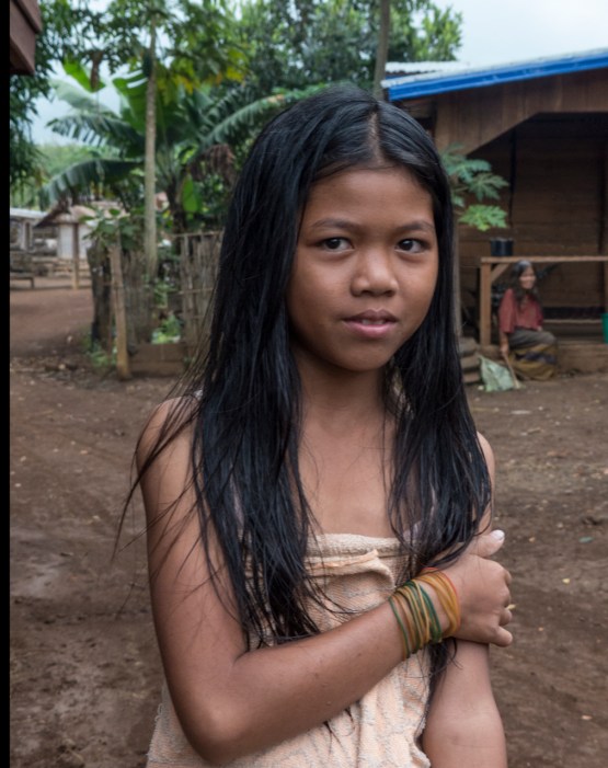 Young Girl in the evening after bathing
