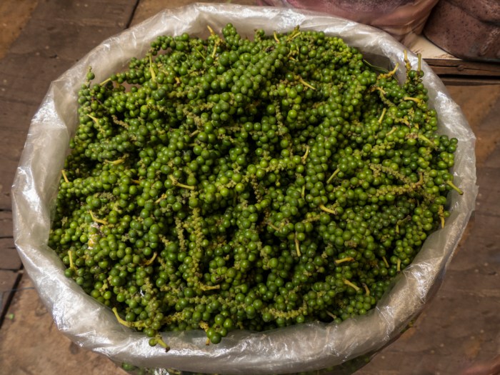 Kampot Green Pepper - later dried and turns black