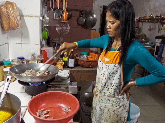 Our hostess and chef