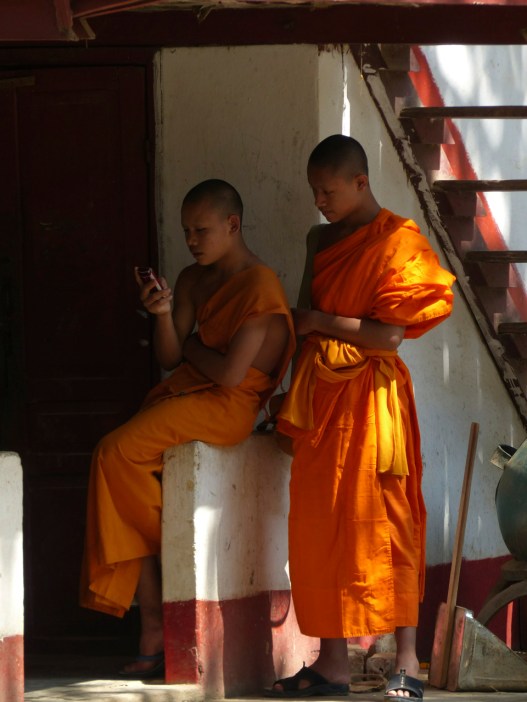 Calling Buddah in Luang Prabang