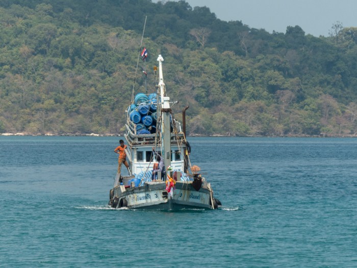 Working fishing boat