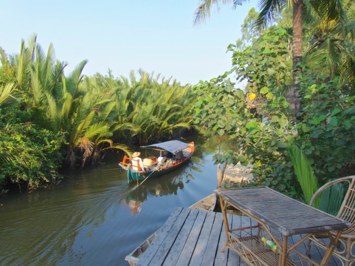 Cool Canoe floating by