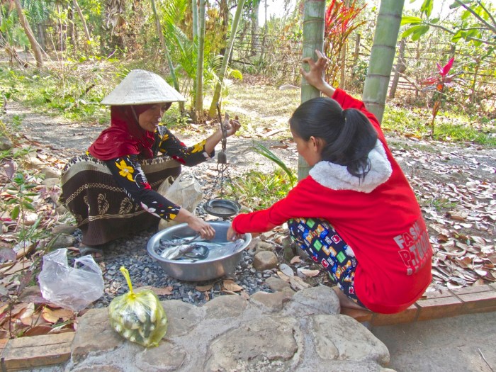 She comes to sell fish