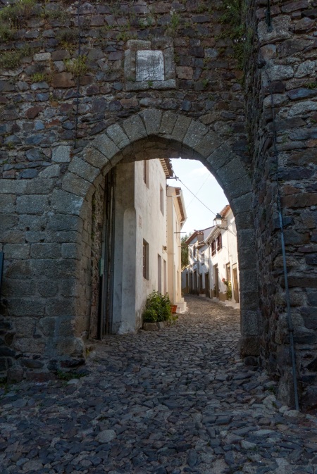 Heading inside the castle walls