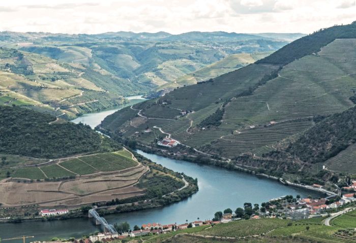 Further up stream where they grow the grapes