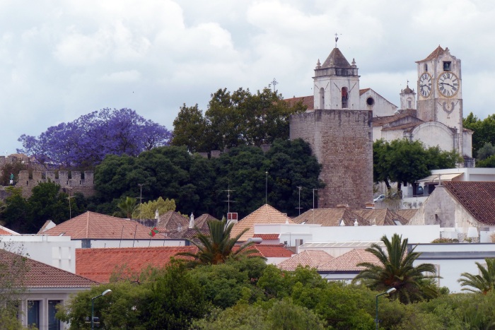 Tavira - castle walls and church
