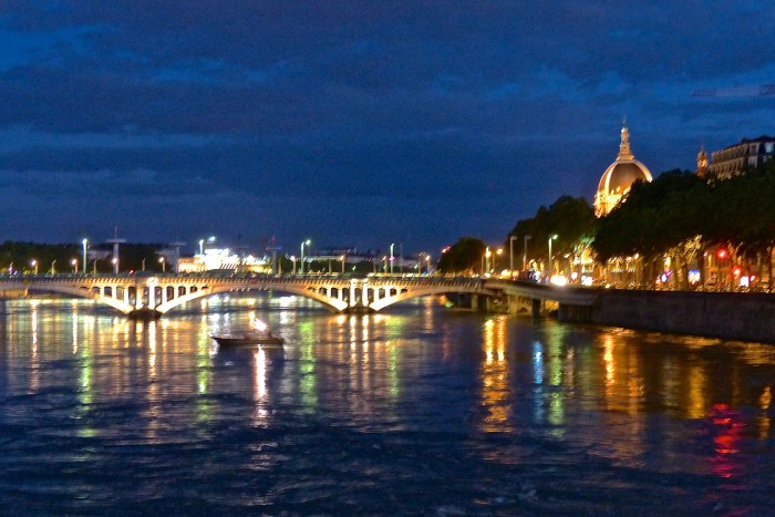 Beautiful Lyon at Night