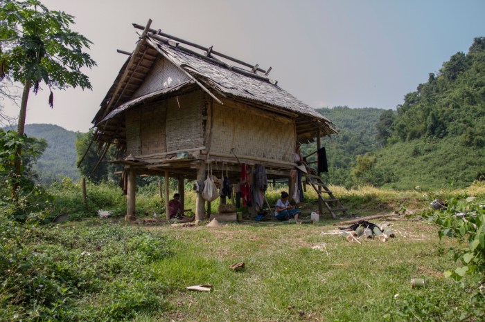 Hut were we met the local people