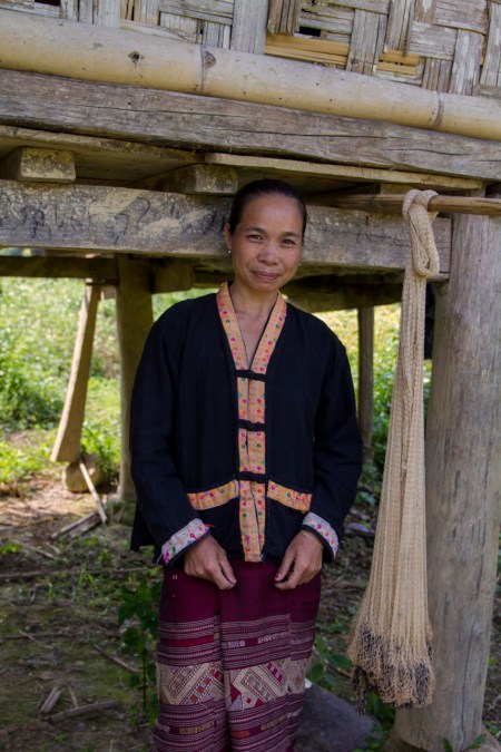 Woman who wears her "Sunday cloths" to greet us